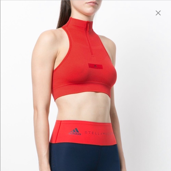 adidas Tops - 🥇Adidas by Stella Mccarthy Zip Front Crop Top 🥇